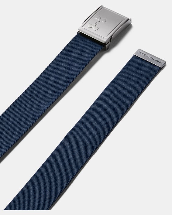 Boys' UA Solid Webbing Belt, Blue, pdpMainDesktop image number 0